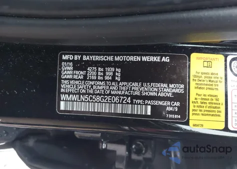 2016 Mini Clubman Cooper z USA, uszkodzony, nr VIN WMWLN5C58G2E06724